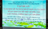 HUYỆN BÙ GIA MẬP TỔ CHỨC HỘI NGHỊ TẬP HUẤN NGHỊ ĐỊNH  76/2023/NĐ-CP VỀ PHÒNG, CHỐNG BẠO LỰC GIA ĐÌNH